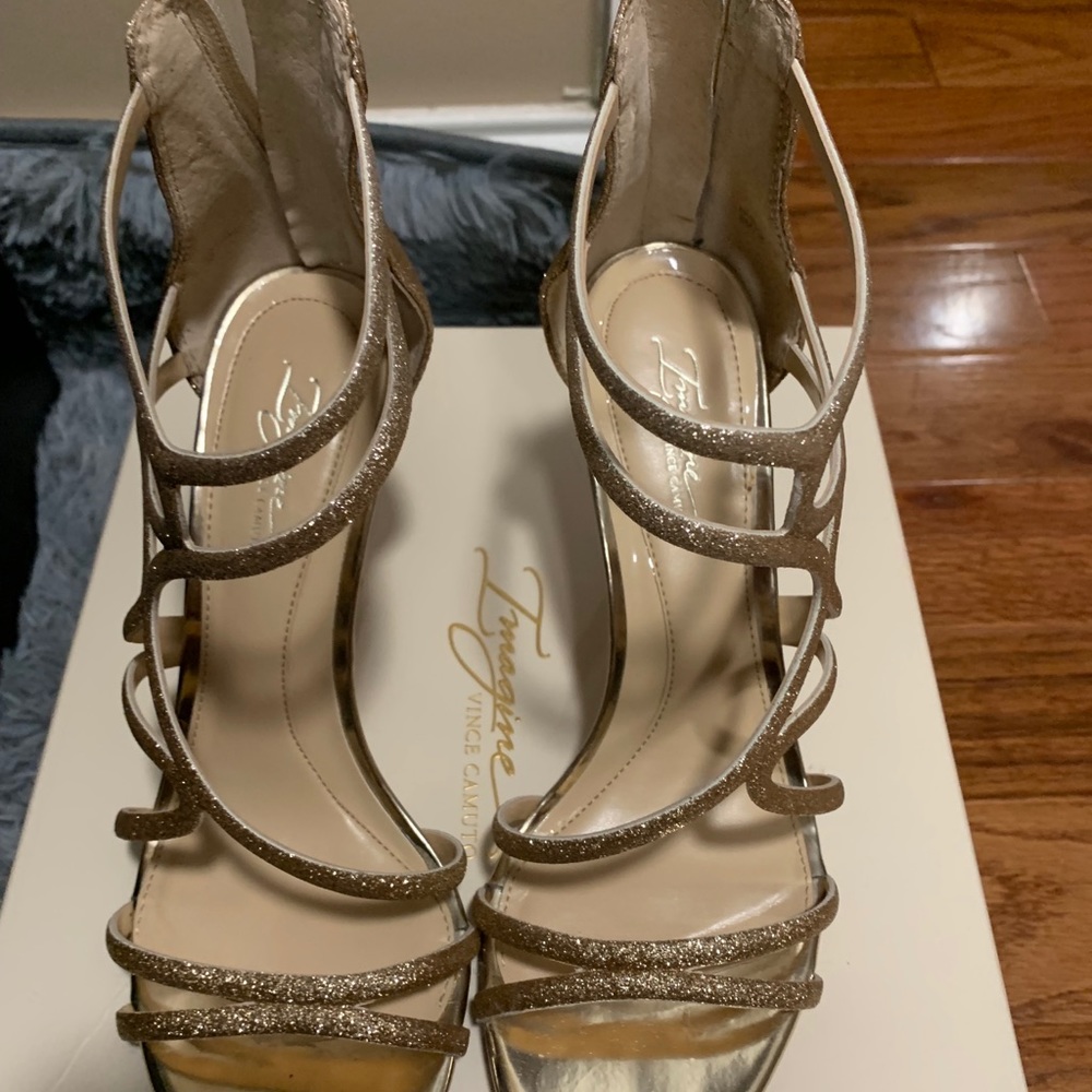 Vince Camuto champagne heels